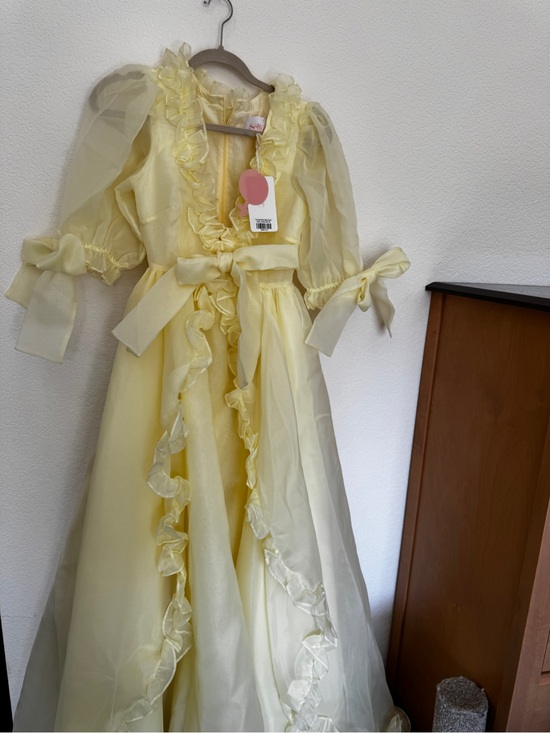 Selkie Dresses & Skirts - NWT Selkie The Dole Whip Marie Gown (Yellow Ruffle Trim Vintage-Style Gown)